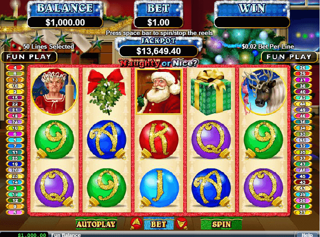 Bono Naughty or Nice tragaperras online