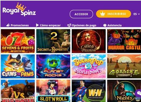 Bono de garantía RoyalSpinz