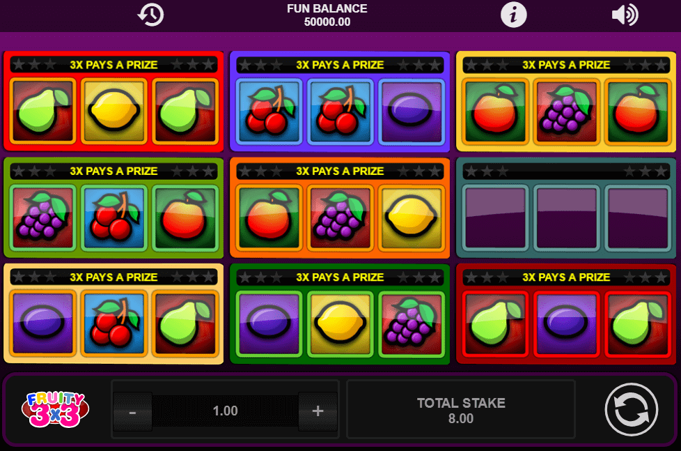 tragamonedas Fruity 3x3
