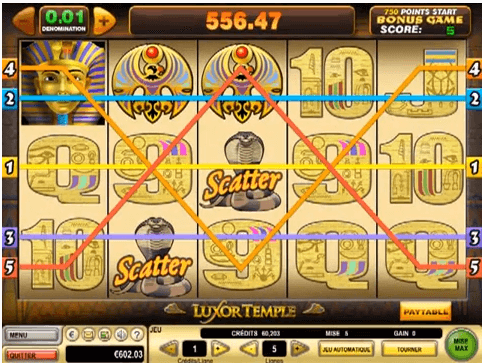 Tragaperras Luxor Temple
