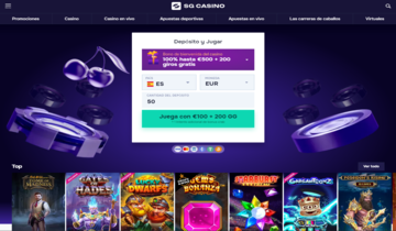 Bono de bienvinida SGCasino