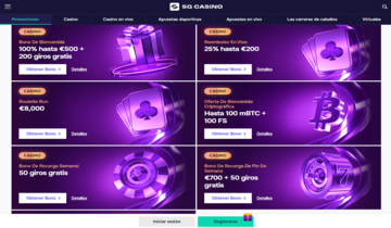 Promociones casinoSG